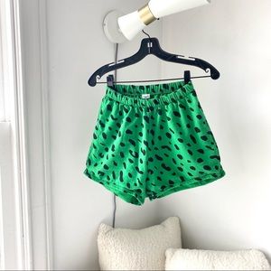 💚 EUC CLARE V. Green Jaguar shorts (Clare Vivier)